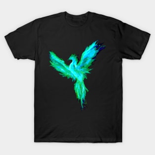 Green Posterized Pheonix T-Shirt